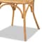 Baxton Studio Wina Modern Bohemian Natural Brown Rattan 2Piece Dining Chair Set 211-2PC-12768-ZORO - alternate 7